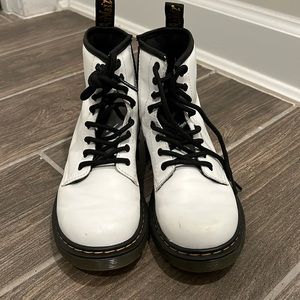 Girls white Doc Martens boots